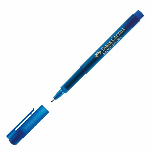 FABER-CASTELL Faserschreiber Broadpen 1554 blau **