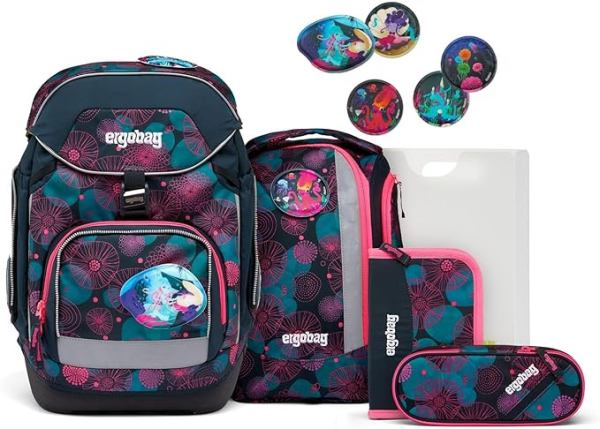 ergobag pack Schulrucksack-Set KorallBär