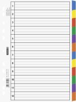 BRUNNEN Ringbuchregister A4, 12-teilig, 6 Farben, Karton BRUNNEN Ringbuchregister A4, 12-teilig, 6 Farben, Karton