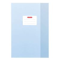 Herlitz Hefthülle, A4, PP, Baststruktur, Namensetikett Hellblau Herlitz Hefthülle, A4, PP, Baststruktur, Namensetikett Hellblau