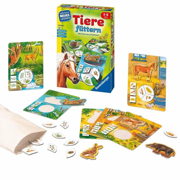 RAVENSBURGER - Tiere füttern - Lernspiel **