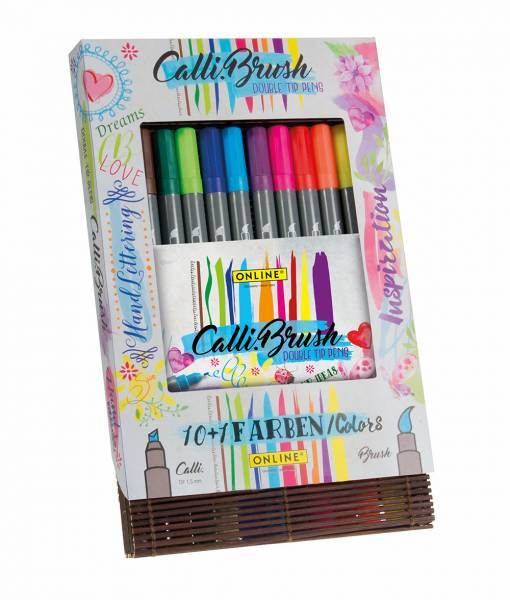 ONLINE Pinselstift Pinsel Set 10+1 Kalligrafie