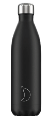 CHILLY`S Trinkflasche Bottle Monochrome Black 500ml