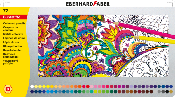 EBERHARD FABER Buntstift hexagonal 72er Blech **