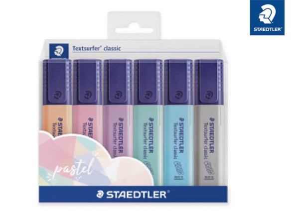 STAEDTLER Textmarker pastel, 6 St.