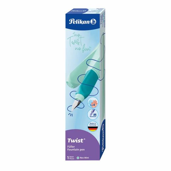 Pelikan Füller Twist P457 Feder M neo mint Faltschachtel