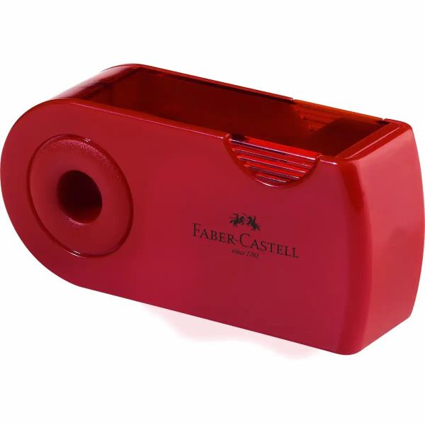 FABER-CASTELL Doppelspitzdose Sleeve rot oder blau. 1 Stück **
