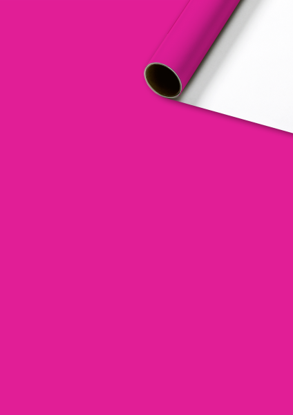 Geschenkpapier Pink von Stewo, 70x200cm Uni Plain pink