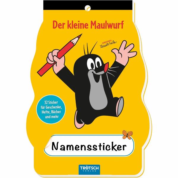 TRÖTSCH Namenssticker Der kleine Maulwurf 4 Bögen **