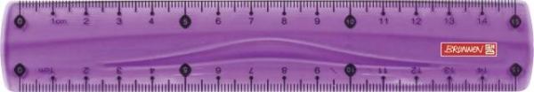 BRUNNEN Lineal 15cm purple