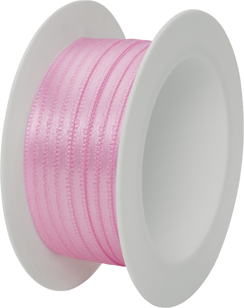 Satin Spule "Satin Spule 3 mm" 3 mm x 5 m rosa hell