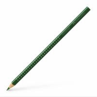 FABER-CASTELL Buntstift Colour Grip mit Namensfeld permanentgrün oliv **