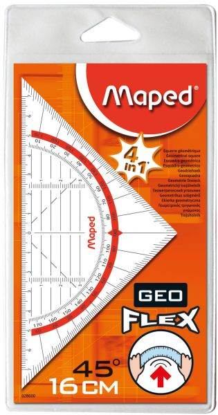 HELIT Geo-Dreieck/ Geometrie-Dreieck 16cm Maped Geo-Flex