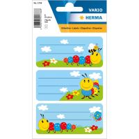 HERMA Schuletiketten Frieda kleine Raupe beglimmert HERMA Schuletiketten Frieda kleine Raupe beglimmert