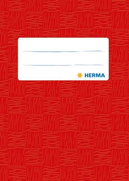 HERMA Heftschoner gedeckt A6, rot