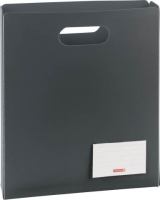 BRUNNEN Heftbox A4 offen, schwarz / anthrazit  **