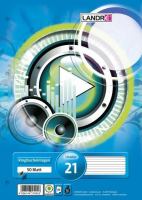 Landre  Ringbucheinlagen A4 Lineatur 21, 50 Blatt, liniert ohne Rand ** Landre  Ringbucheinlagen A4 Lineatur 21, 50 Blatt, liniert ohne Rand **