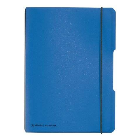 Herlitz my.book flex Notizheft .A5,40Bl kariert blau, PP