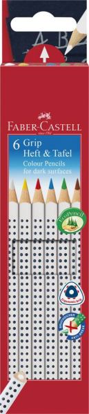 Faber-Castell Tafelstift "Colour Grip Heft & Tafel" 6er Set