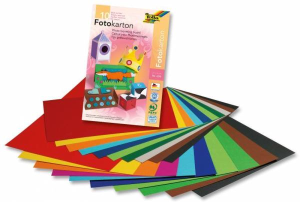 MAX BRINGMANN Tonzeichenkarton A4 - farbig - 10 Blatt - 300 g