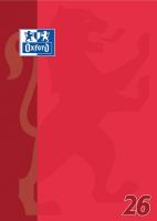 Oxford Berufsschulblock Lineatur 26 kariert mit weißem Rand 50 Blatt DIN A4 **