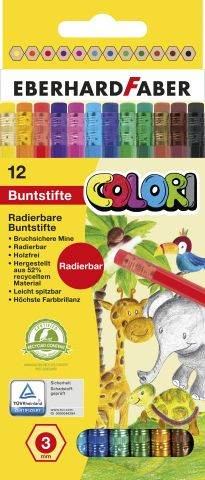 EBERHARD FABER Colori Buntstifte radierbar - 12er Etui