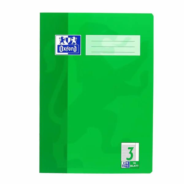 Oxford Schulheft Lineatur 3R liniert mit weißem Rand 16 Blatt DIN A4 +*