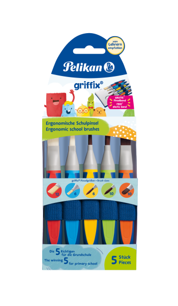 Pelikan Griffix Pinsel Grundschul-Set Synthetik, Pinselset