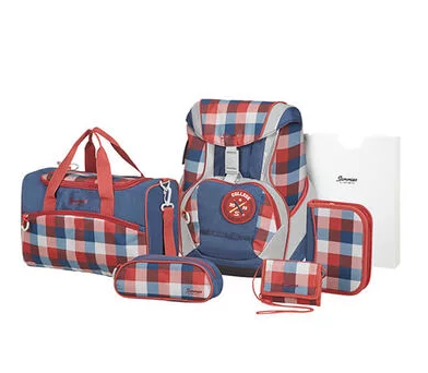 Sammies by Samsonite, Ergofit 2.0 Classic Checks, Ranzenset 7tlg.,