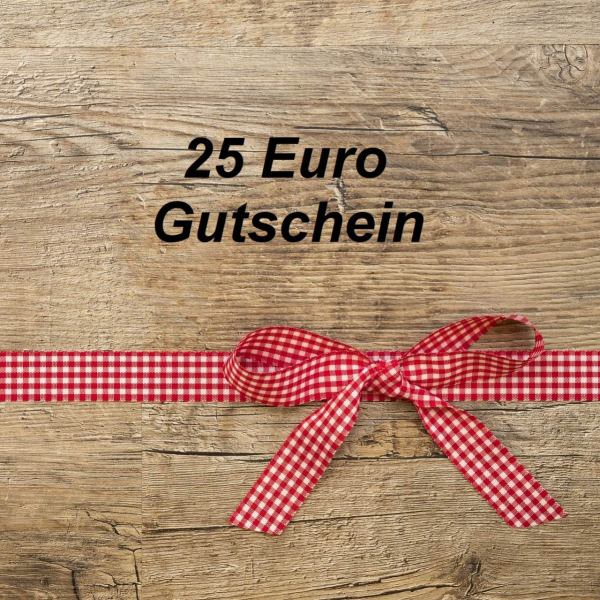 25 Euro Gutschein für Ihren nächsten Einkauf