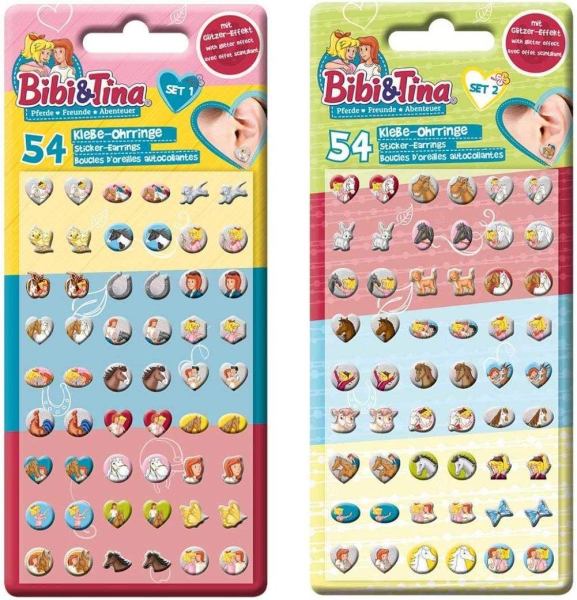 CRAZE Sticker Earrings BIBI & Tina Selbstklebende Ohrringe für Kinder