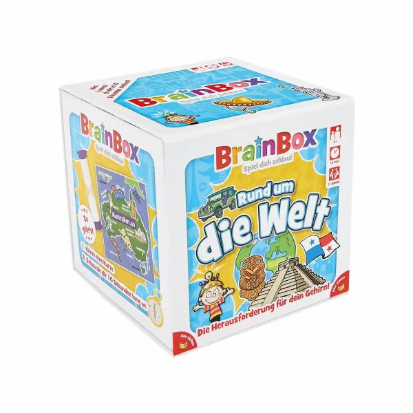 Carletto Brain Box Rund um die Welt Wissensspiel **
