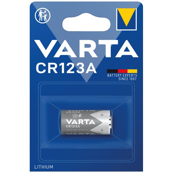 VARTA Batterie Cylindrical CR123A LITHIUM