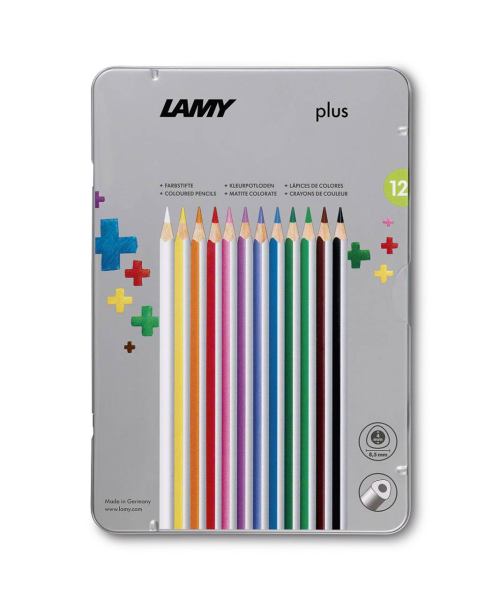 LAMY plus Buntstifte in Metallbox - 12 Stück