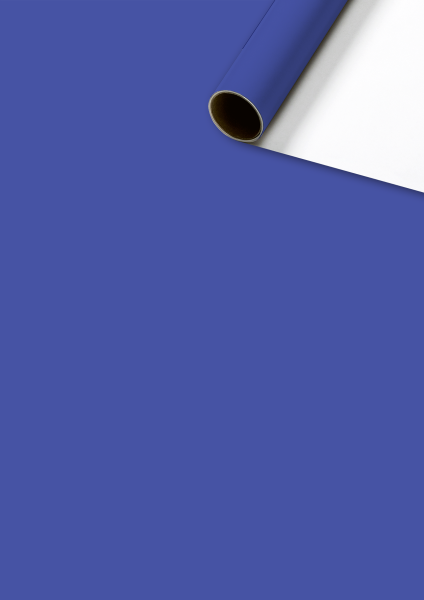 Geschenkpapier Blau von Stewo "Uni Plain" 70 x 200 cm blau