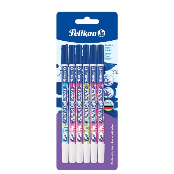 Pelikan Tintenkiller Super Pirat 850F/B, 6er Blisterkarte