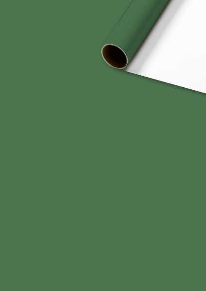 Geschenkpapier "Uni Plain" 70 x 200 cm grün dunkel