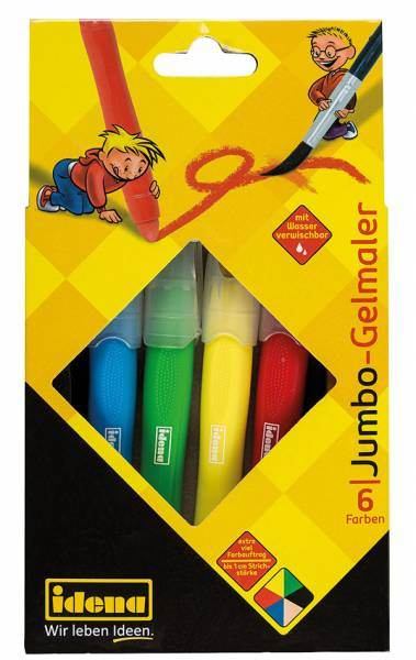 Idena Jumbo-Gelmaler, 6 Farben