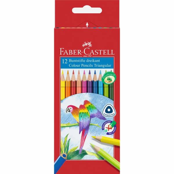 Faber-Castell Farbstift Dreikant 12er Triangular **