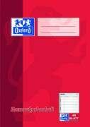 Oxford Hausaufgabenheft, sortiert rot und blau