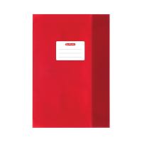 Herlitz Hefthülle A5 Baststruktur mit Namensetikett Rot Herlitz Hefthülle A5 Baststruktur mit Namensetikett Rot