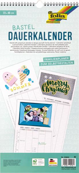 folia Bastel Dauerkalender Familienplaner **