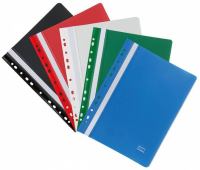 Schnellhefter A4 PP, gelocht, 10 Stück, 5 Farben Schnellhefter A4 PP, gelocht, 10 Stück, 5 Farben