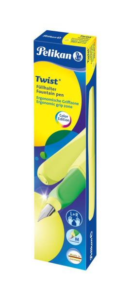 Pelikan TWIST Füllhalter/ Füller - Neon Gelb - in Faltschachtel