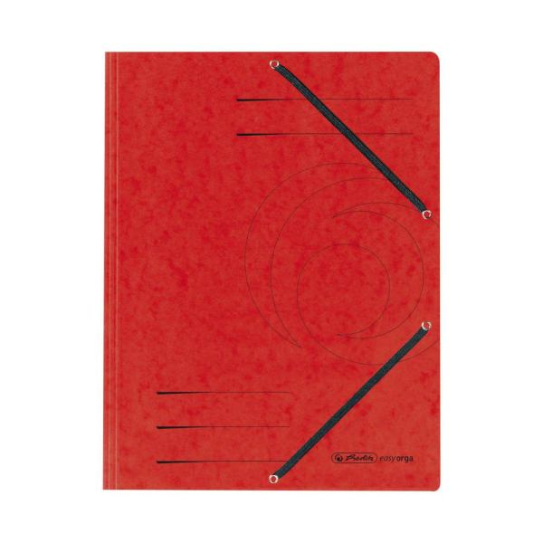 Herlitz Einschlagmappe mit Gummizug - A4 - Quality - rot