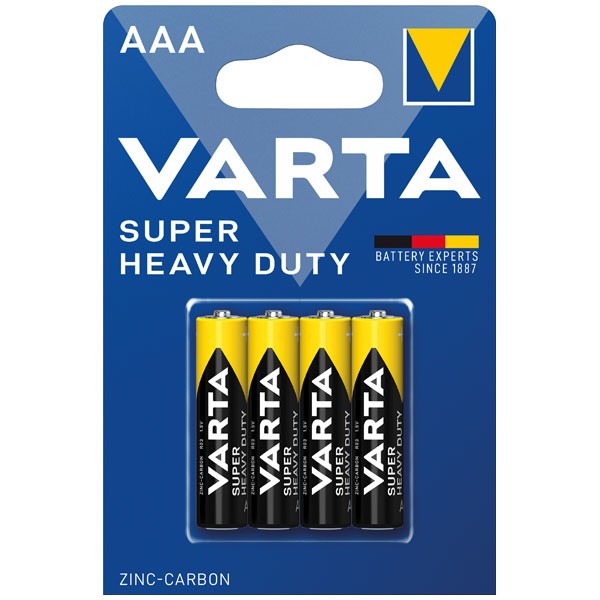 VARTA Batterie DUTY AAA 4er SUPER HEAVY