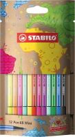 STABILO Fasermaler Pen 68 Mini mySTABILOdes 12 ST in 12 Farben STABILO Fasermaler Pen 68 Mini mySTABILOdes 12 ST in 12 Farben