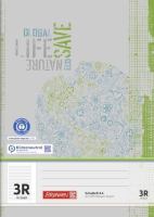 BRUNNEN Heft A4 - liniert - 16 Blatt - Lineatur 03 - mit Rand - Recycling