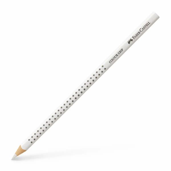 FABER-CASTELL Buntstift Colour Grip mit Namensfeld weiß **