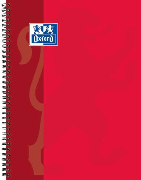 Oxford Collegeblock A5+, 80 Blatt, 9mm liniert, Rand links, 6fach Lochung, 90gm²